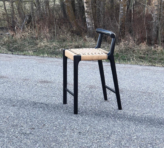 Oak counter stool